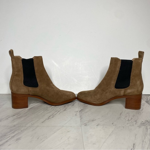 Steve Madden Rhiannon Cognac Suede Chelsea Bootie 9M - Picture 5 of 15